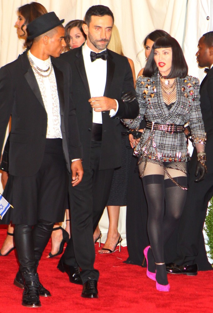 Brahim Zaibat;Riccardo Tisci;Madonna;<br>PUNK: Chaos to Couture Costume Institute Gala
