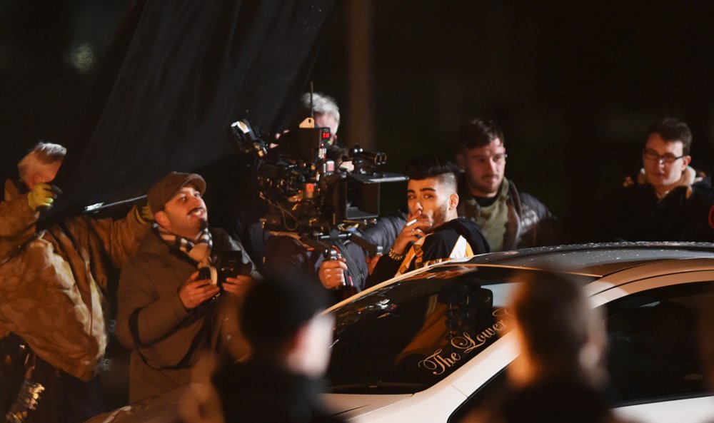 Zayn Malik Filming His New Music Video