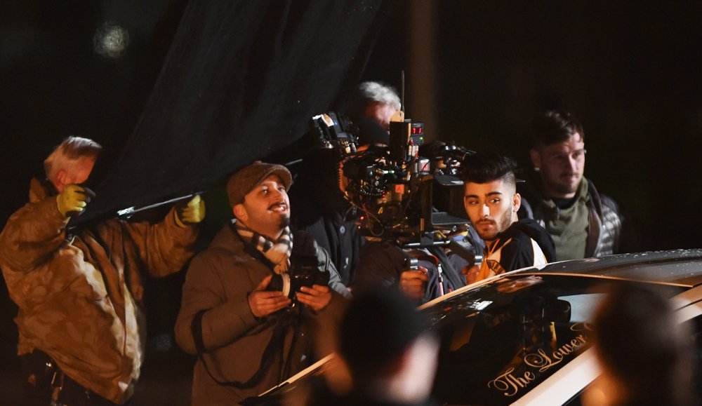 Zayn Malik Filming His New Music Video