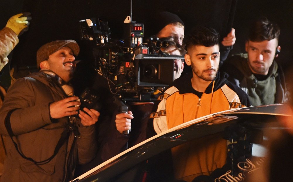 Zayn Malik Filming His New Music Video