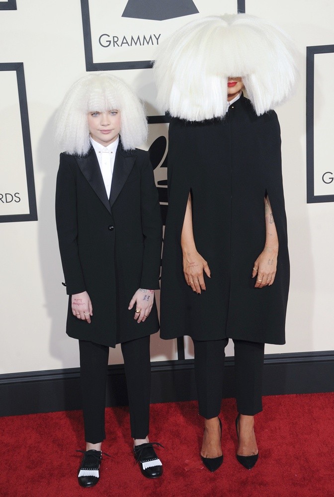 Maddie Ziegler, Sia Furler<br>57th Annual GRAMMY Awards - Arrivals