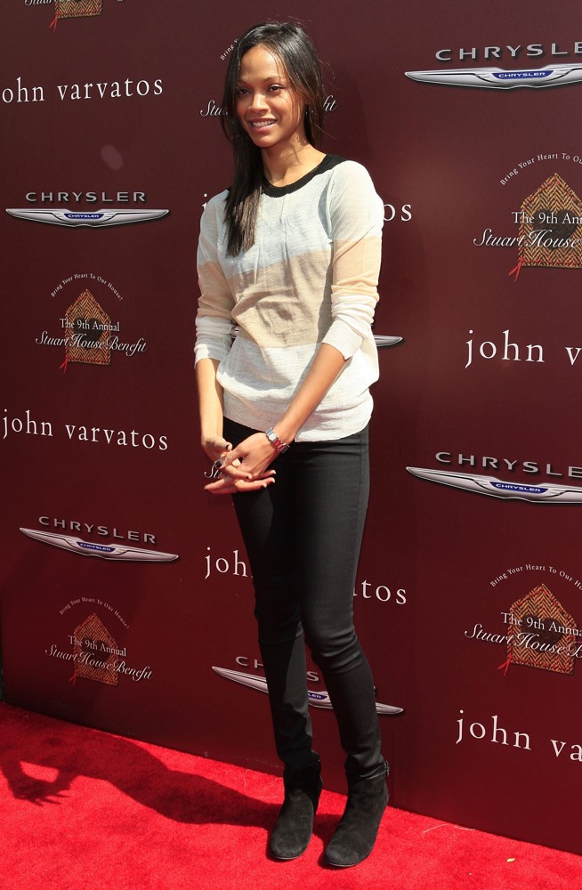 Zoe Saldana;<br>The 9th Annual John Varvatos Stuart House Benefit